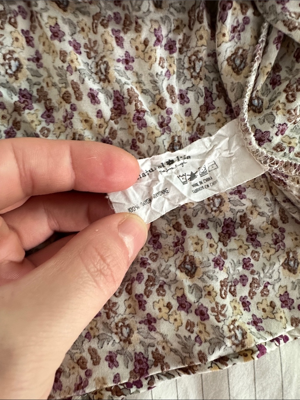 Natural Life - Blair Relaxed Swing Dress in Floral Print - Size Medium - Picture 3 of 6